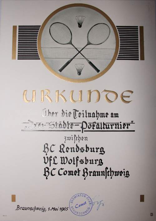 Urkunde von 1965