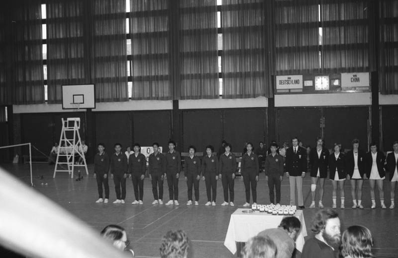 Länderspiel 1975 in der Tunica-Halle