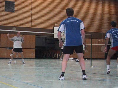 1. Herrendoppel: Comet (hinten) gegen VfB/SC Peine