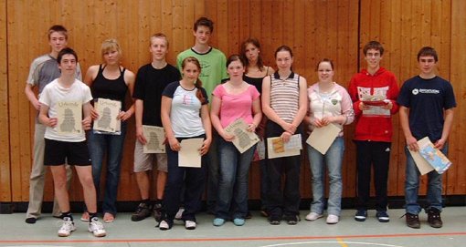 Von Links nach Rechts: Frank Altmann, Michael Marks, Ariane Crüger, Andreas Reinecke, Christin Bosse, Eike Hennibichler, Nina Heinecke, Lisa Tenhumberg, Daniela Sporleder, Solveig Konert, Andre Tschense, Daniel Wiese