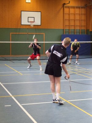 Matthias im 1. Einzel gegen Andreas Kopkow
