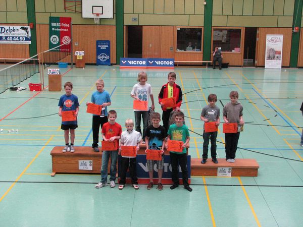 Siegerehrung JD U13 mit Fynn Baumann und Tarek Himstedt