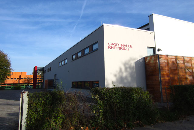Unsere neue Trainingshalle am Montag: Sporthalle Rheinring