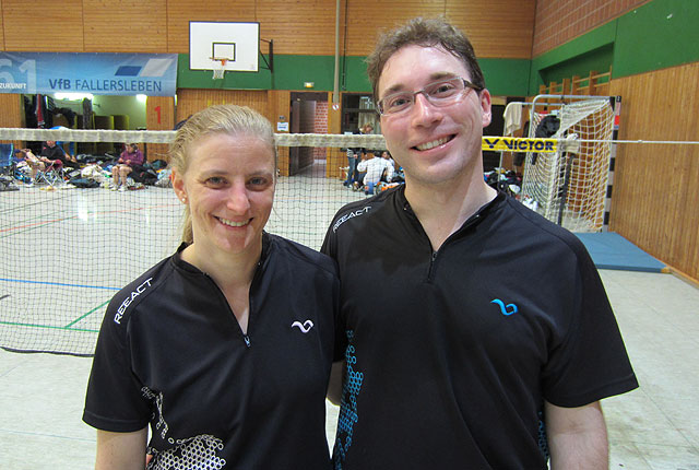 Hoffmann von Fallersleben Pokal: Petra und Robin vor dem Halbfinale