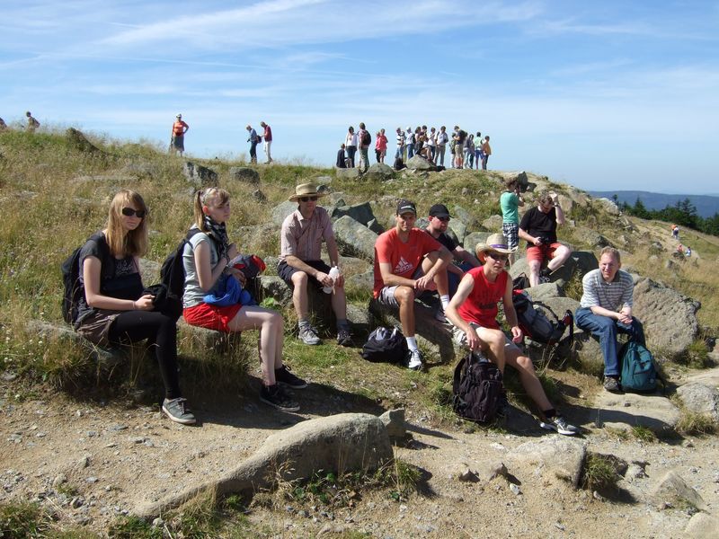 Mittagspause auf dem Brocken
