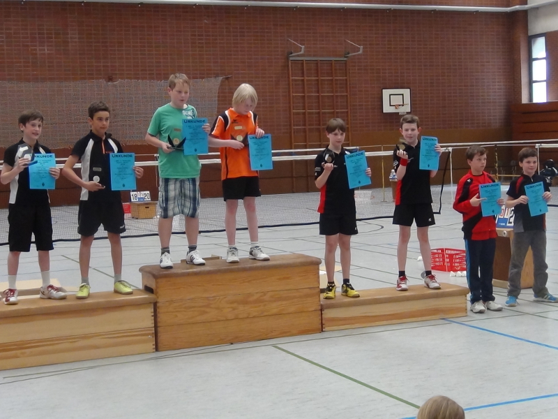 Fynn und Bjarne bei der Siegerehrung