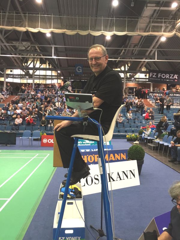 Werner Durow als Schiedsrichter bei der DM 2018