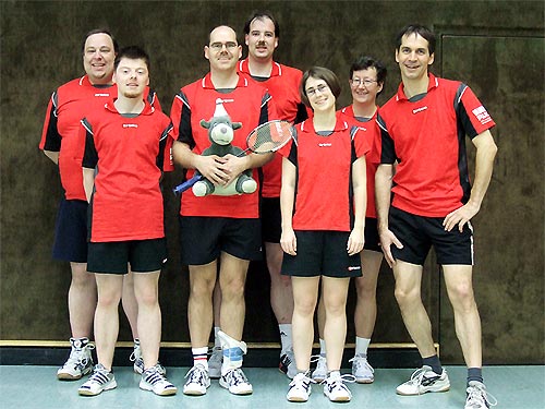 Unser Team in der Kreisklasse (v.l.n.r): Jens Borchert, Frank Lorenz, Andreas Blesse, Dirk Mazik, Andrea Kirchner, Doris Dösselmann, Lutz Vorhold