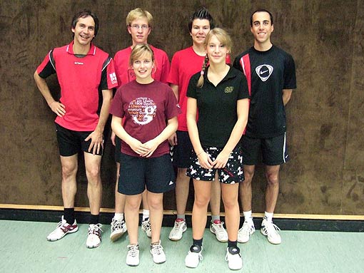 Unser 2. Team in der Kreisklasse: Hintere Reihe, von links: Lutz Vorhold, Daniel Reinecke, Christian Bräuer, Sebastian Hannich Vordere Reihe: Sarah Heibert, Nina Bethkenhagen