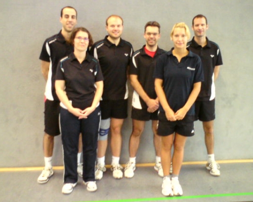 Unser Team in der Bezirksklasse 4 BS: Sebastian Hannich, Petra Jünschke, Matthias Reindl, Christian Behrens, Nina Bethkenhagen, Marcel Müller. Es fehlt Lennart Roos und Lars Enskonatus