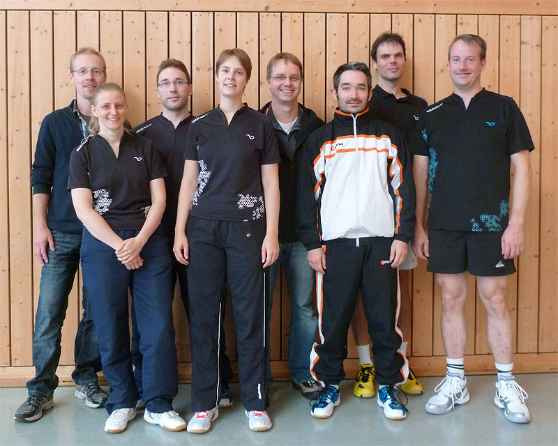 1. Mannschaft - Landesliga: Andreas Reinecke, Petra Kress, Robin Bretschneider, Inga Schönefeld, Daniel Müller, Sascha Knetsch, Tobias Scheel, Ingo Achilles