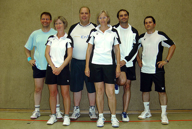 Unser Team in der Kreisklasse: Mario Siegmann, Silke Buch, Jens Borchert, Ulrike Sonnenberg, Dirk Babel, Hakan Sen, es fehlt Christian Siemon