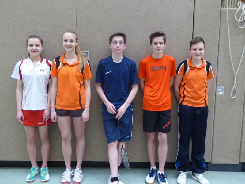 von links: Hannah M&uuml;ller, Alicia Achilles, Marlon Gerke, Niklas Rapmund, Carlo Ostermann